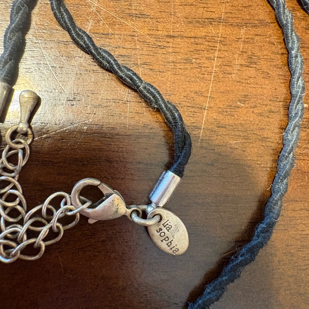 Blue and Green Lia Sophia Choker Pendant - Picture 4 of 4